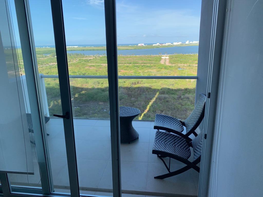 Departamento en Renta en Torre Panamá, Residencial Malecón Cancún | KC0337
